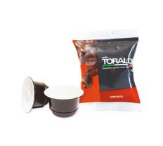100 Capsule Caffè Toraldo Miscela Cremosa compatibili Caffitaly