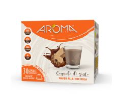 30 Capsule di Wafer alla Nocciola Aroma Light compatibili Dolce Gusto