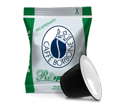 100 Capsule Caffe' Borbone Respresso Miscela Dek Compatibili Nespresso 