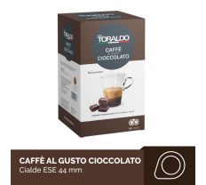18 cialde di caffè Toraldo aromatizzato al gusto cioccolato