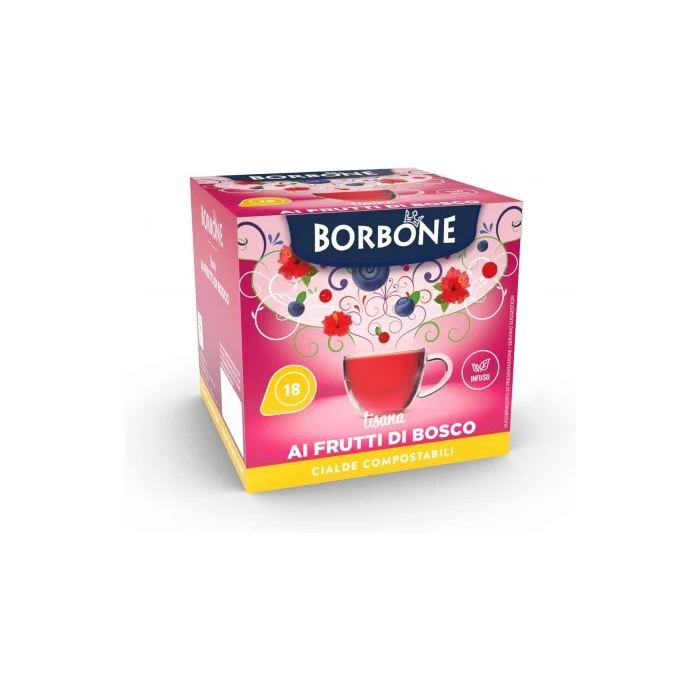 18 cialde di infuso Frutti di Bosco Caffè borbone diametro 44                          