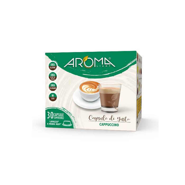 30 Capsule di Cappuccino Aroma Light compatibili Lavazza A Modo Mio 30 Capsule di Cappuccino Aroma Light compatibili Lavazza A Modo Mio