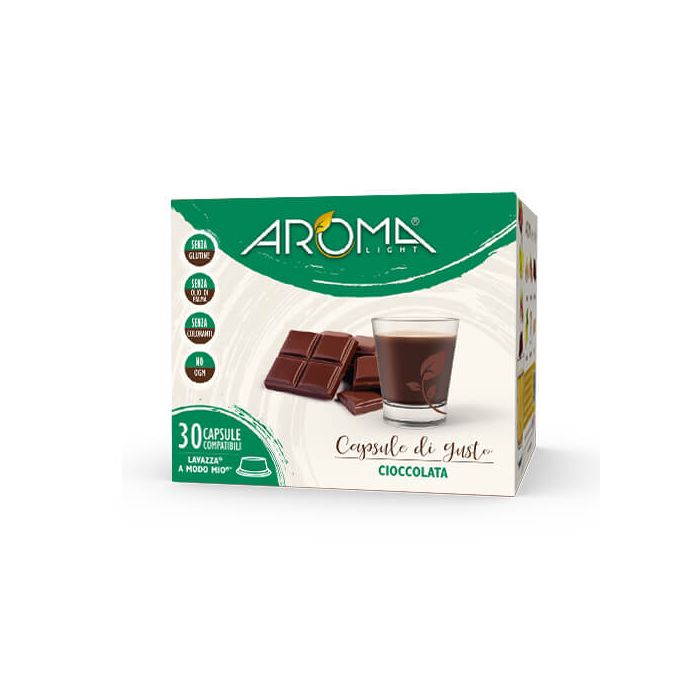 30 Capsule di Cioccolata Aroma Light Compatibili Lavazza A Modo Mio 30 Capsule di Cioccolata Aroma Light Compatibili Lavazza A Modo Mio