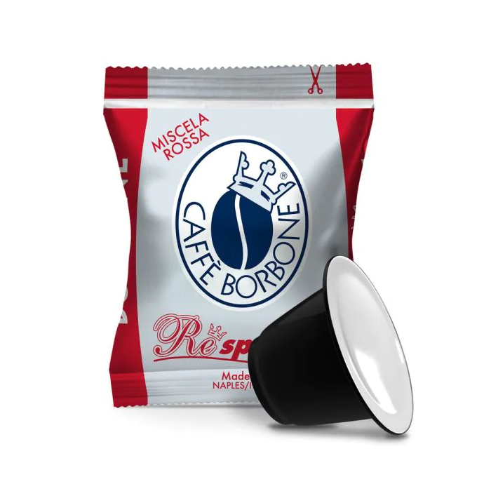 100 Capsule Caffe' Borbone Respresso Miscela Rossa Compatibili Nespresso 100 Capsule Caffe' Borbone Respresso Miscela Rossa Compatibili Nespresso