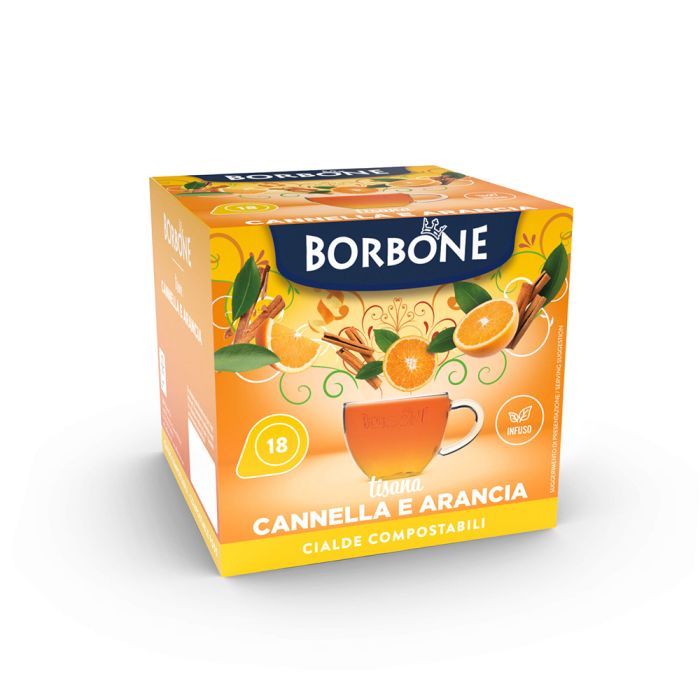 18 Cialde Borbone Tisana Cannella e Arancia 18 Cialde Borbone Tisana Cannella e Arancia
