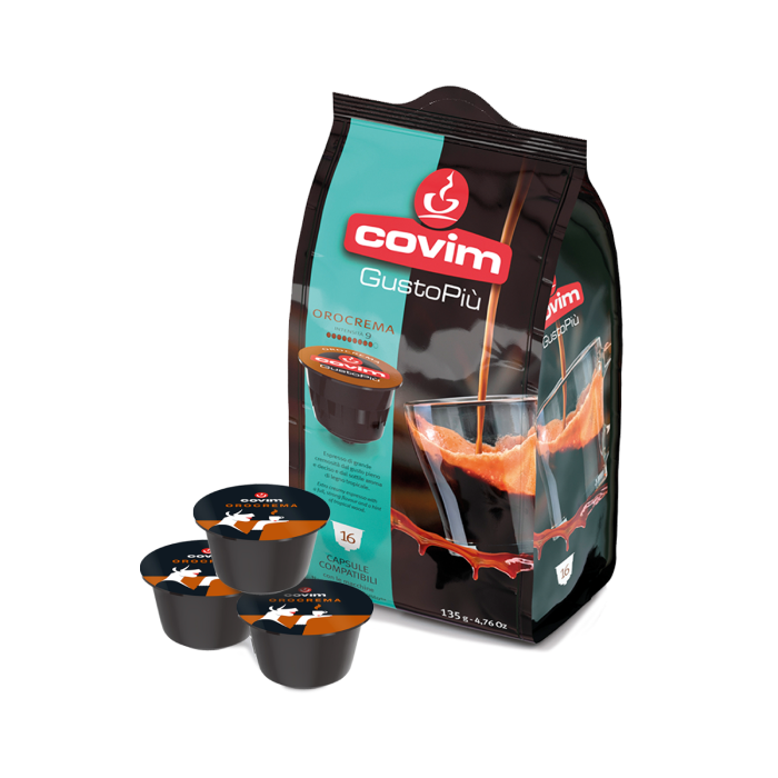 96 Capsule Covim GustoPiù Orocrema Compatibili Dolce Gusto 96 Capsule Covim GustoPiù Orocrema Compatibili Dolce Gusto