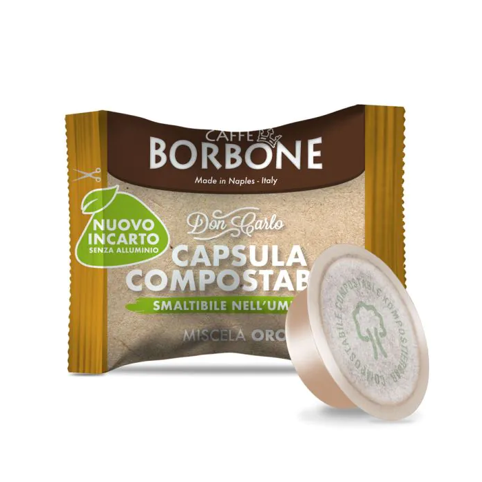 100 Capsule Caffè Borbone Don Carlo Miscela Oro Compostabili Compatibili Lavazza A Modo Mio