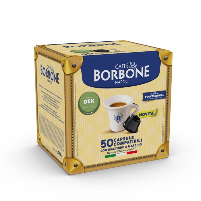 50 Capsule Borbone Dolce Re miscela Dek compatibili Dolce Gusto 50 Capsule Borbone Dolce Re miscela Dek compatibili Dolce Gusto