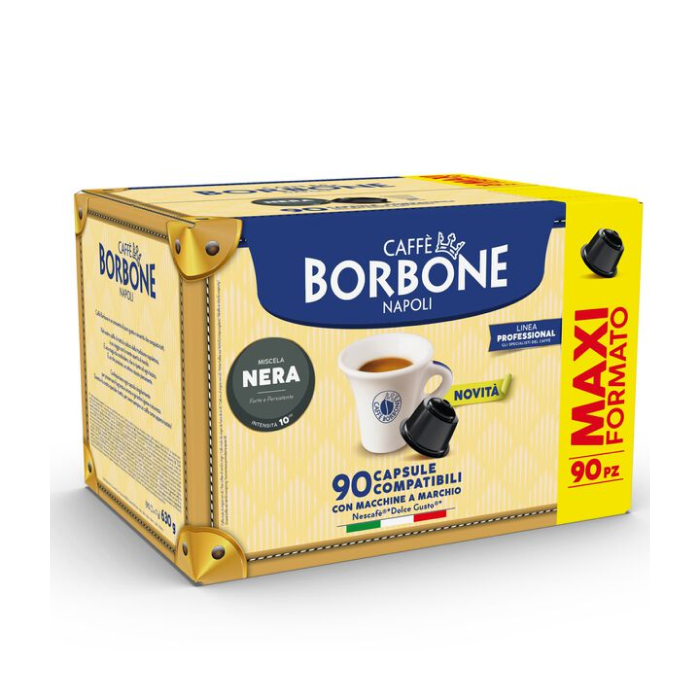90 Capsule Borbone Dolce Re miscela Nera compatibili Dolce Gusto 90 Capsule Borbone Dolce Re miscela Nera compatibili Dolce Gusto
