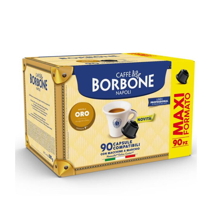 90 Capsule Borbone Dolce Re miscela Oro compatibili Dolce Gusto 90 Capsule Borbone Dolce Re miscela Oro compatibili Dolce Gusto