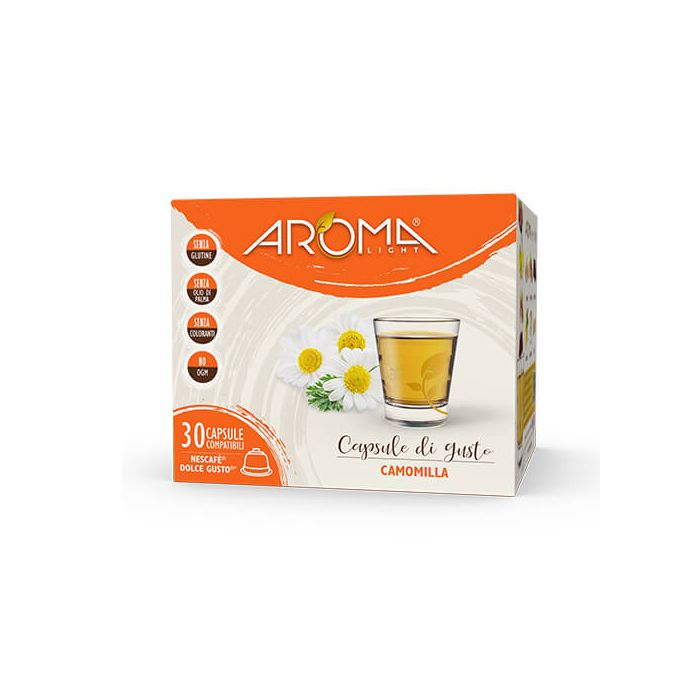 30 Capsule di Camomilla Aroma Light compatibili Dolce Gusto 30 Capsule di Camomilla Aroma Light compatibili Dolce Gusto