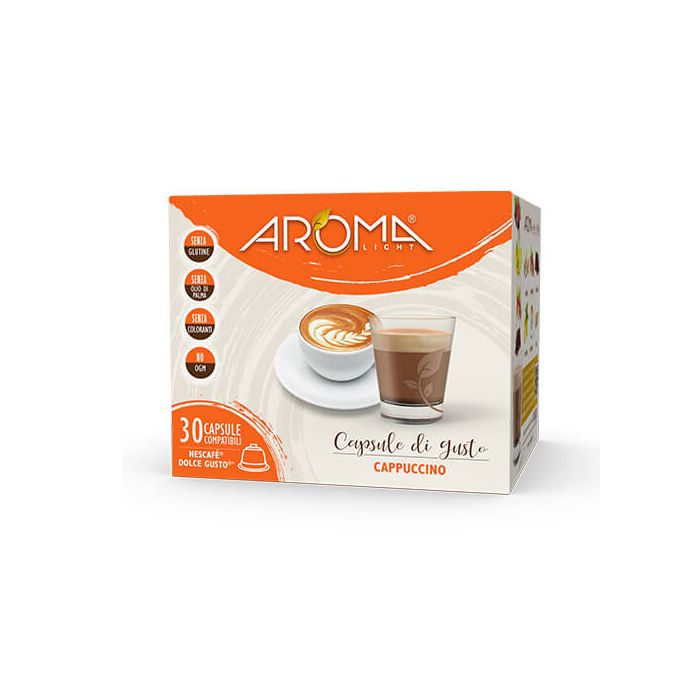 30 Capsule di Cappuccino Aroma Light compatibili Dolce Gusto 30 Capsule di Cappuccino Aroma Light compatibili Dolce Gusto