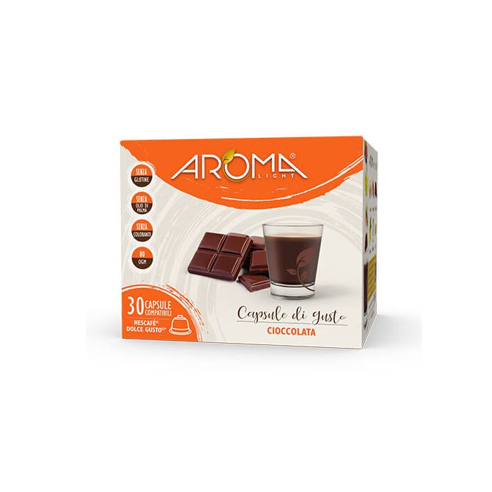 30 Capsule di Cioccolata Aroma Light compatibili Dolce Gusto 30 Capsule di Cioccolata Aroma Light compatibili Dolce Gusto