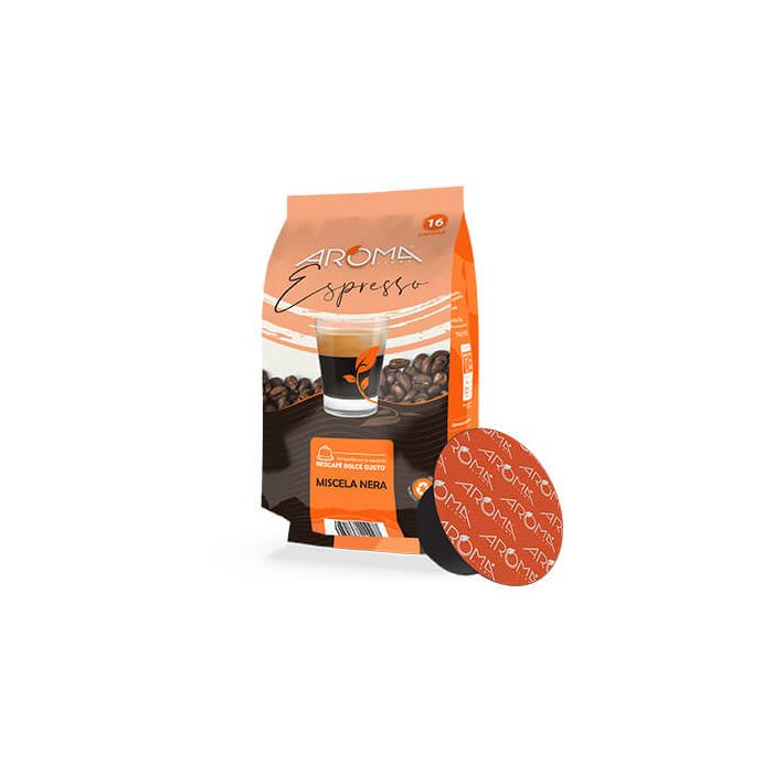 96 Capsule Caffè Aroma Light Miscela Nera compatibili Dolce Gusto