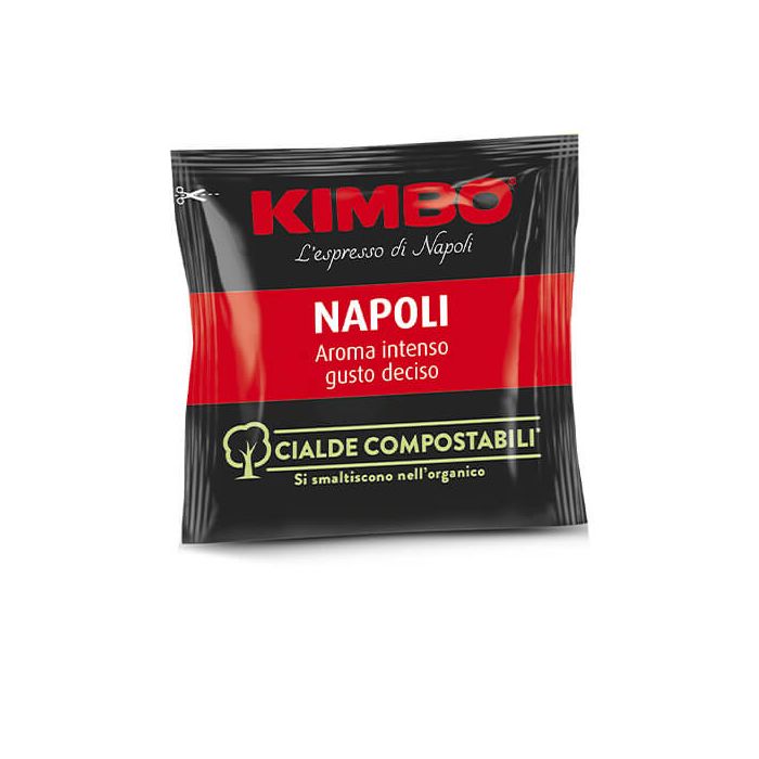 100 Cialde Compostabili Kimbo Caffè Miscela Napoli Espresso 100 Cialde Compostabili Kimbo Caffè Miscela Napoli Espresso
