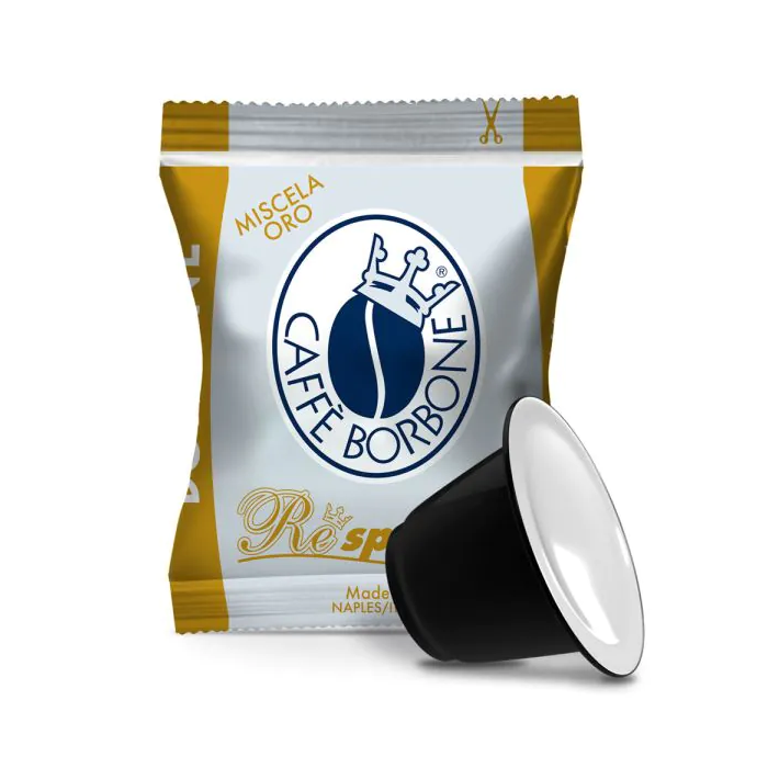 100 Capsule Caffe' Borbone Respresso Miscela Oro Compatibili Nespresso 