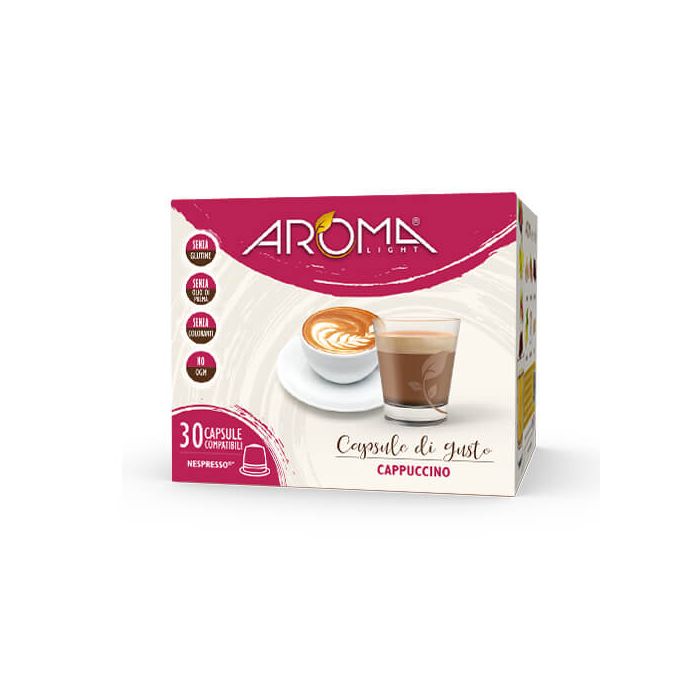 30 Capsule di Cappuccino Aroma Light Compatibili Nespresso
