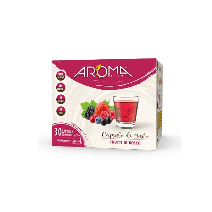 30 Capsule di Frutti di Bosco Aroma Light compatibili Nespresso