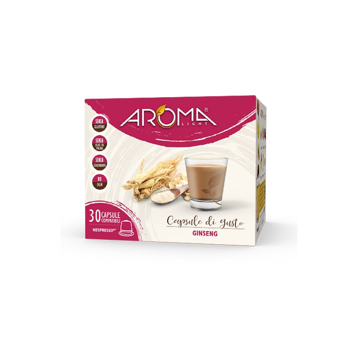 30 Capsule di Caffè Ginseng Aroma Light Compatibili Nespresso