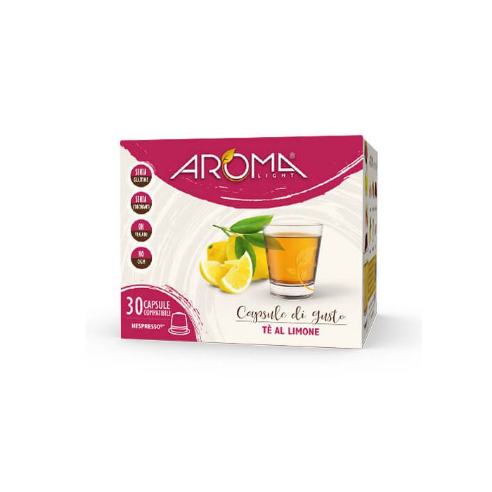 30 Capsule di Tè al Limone Aroma Light compatibili Nespresso
