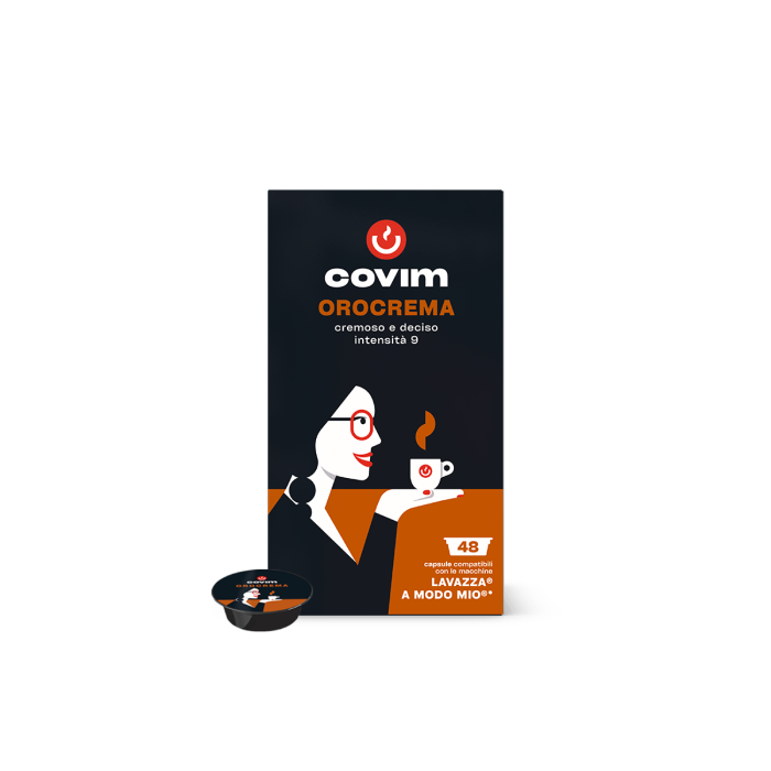 96 Capsule Covim Ora Orocrema Compatibili Lavazza a Modo Mio 96 Capsule Covim Ora Orocrema Compatibili Lavazza a Modo Mio