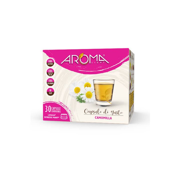 30 Capsule di Camomilla Aroma Light Compatibili Espresso Point 