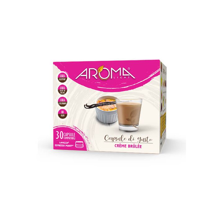 30 Capsule di Crème Brûlée Aroma Light compatibili Espresso Point