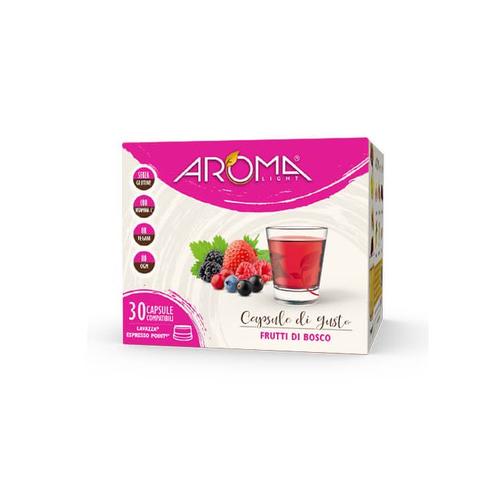 30 Capsule di Frutti di Bosco Aroma Light compatibili Espresso Point 30 Capsule di Frutti di Bosco Aroma Light compatibili Espresso Point