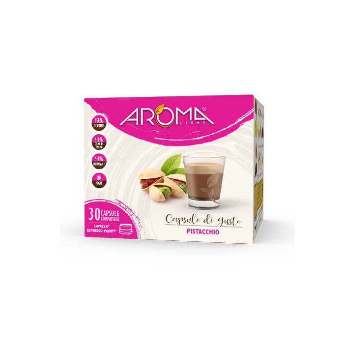 30 Capsule di Pistacchio Aroma Light compatibili Espresso Point 30 Capsule di Pistacchio Aroma Light compatibili Espresso Point