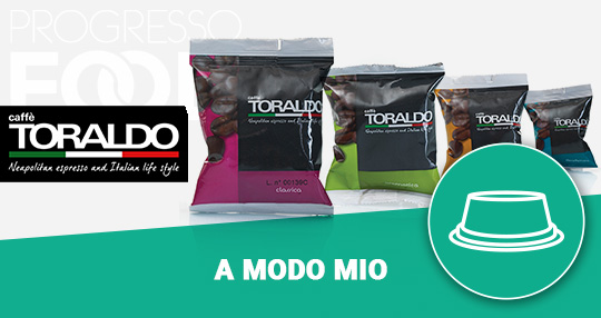 Capsule Caffè Toraldo compatibili Lavazza A Modo Mio Capsule Caffè Toraldo compatibili Lavazza A Modo Mio